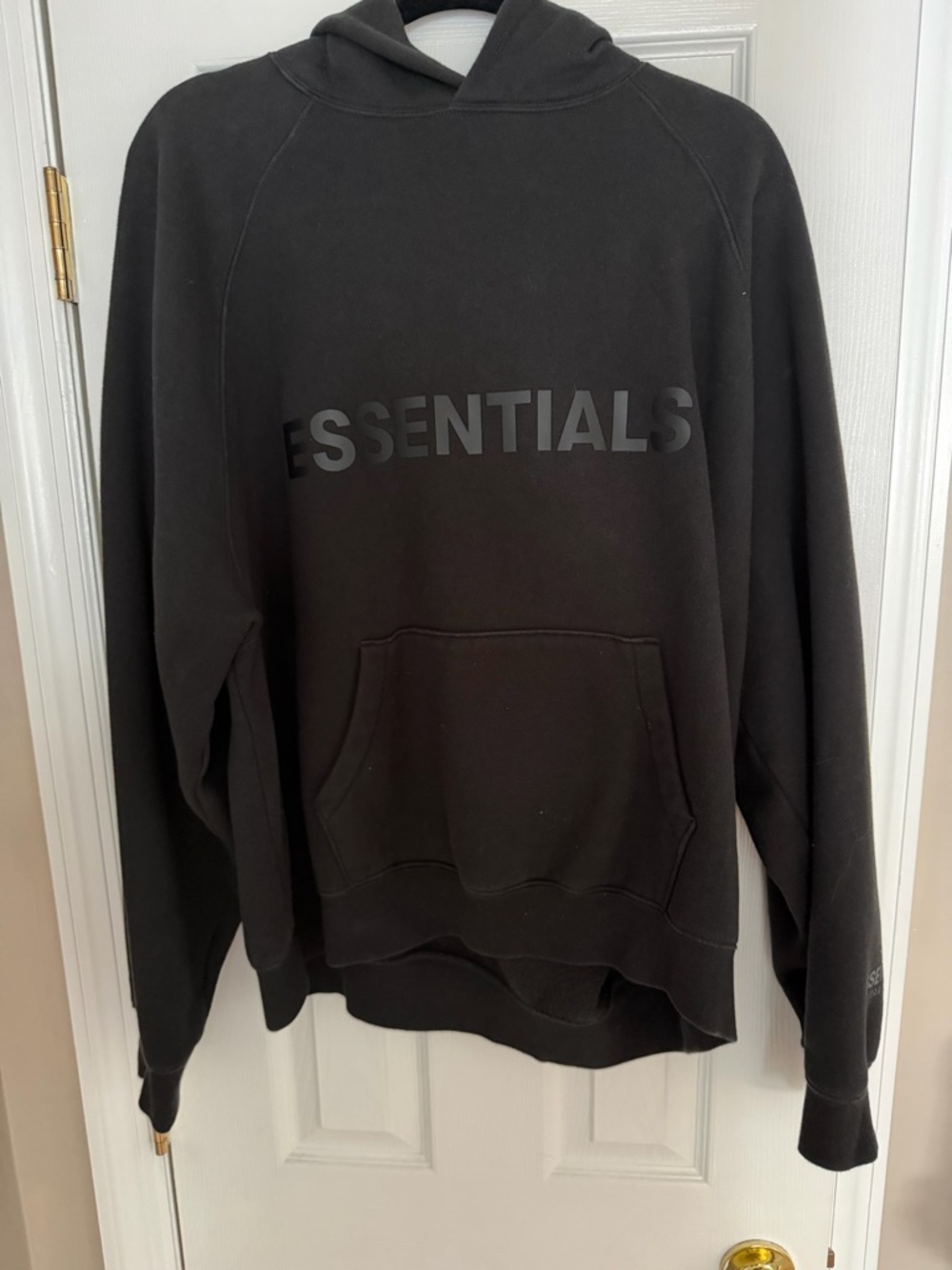 Essentials Fear of God Black Pullover Hoodie